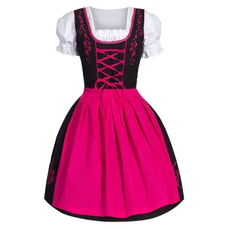 A-line Floral Midi Dirndl Dresses