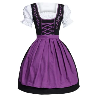 Puff Short Sleeve Dirndl Dresses